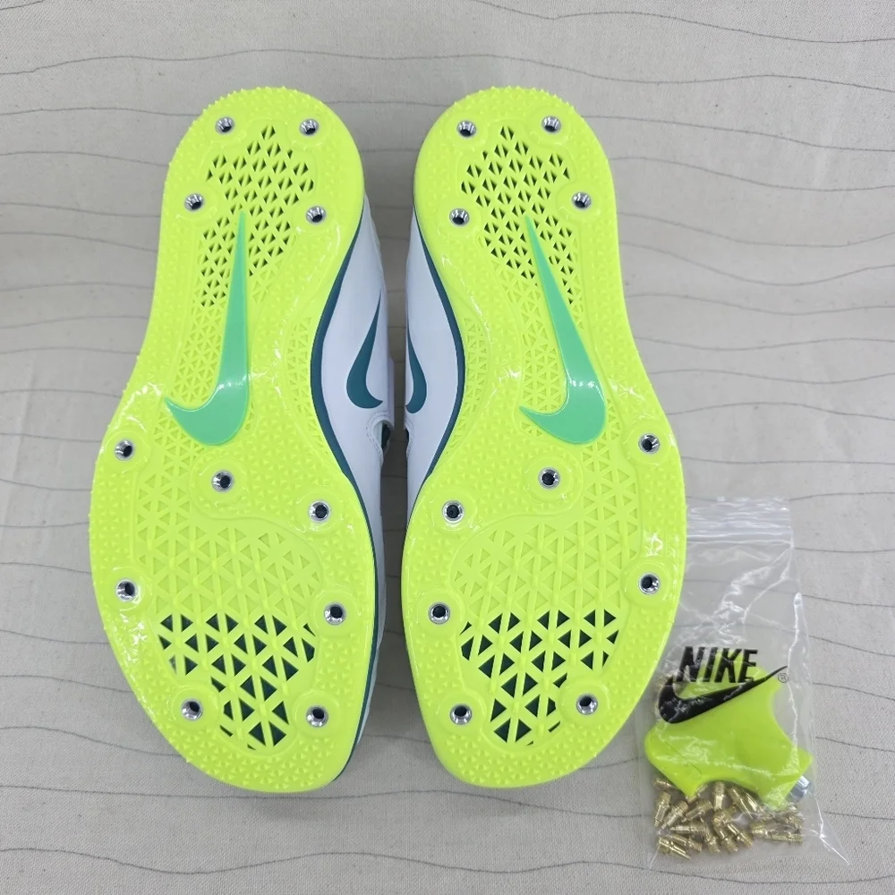 Nike Mens Zoom High Jump Elite Barely Green/Bright Spruce FZ9636-100 Sz 9.5 NEW